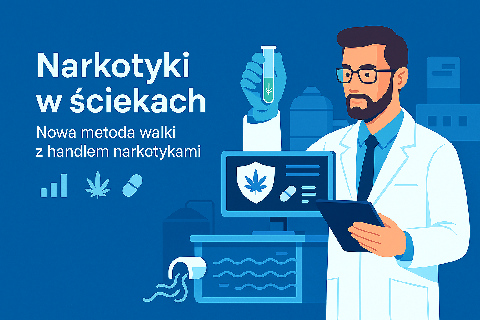 Nowoczesna analiza ścieków wykrywająca narkotyki w kanalizacji